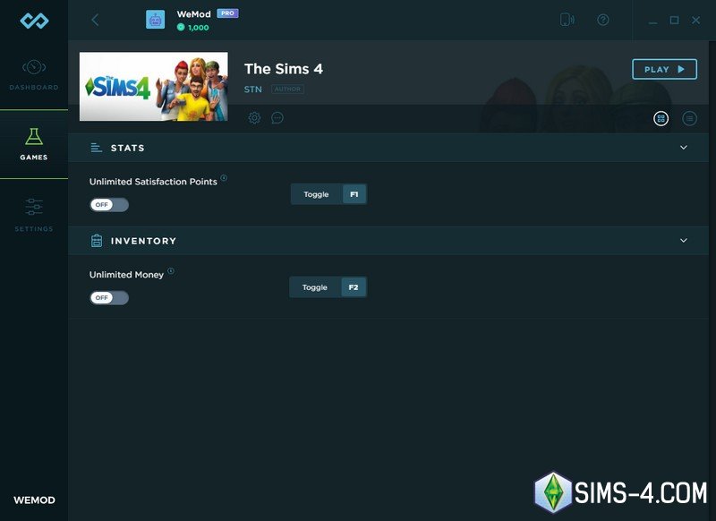 Скачать трейнер для Симс 4 - чит на деньги в Sims 4