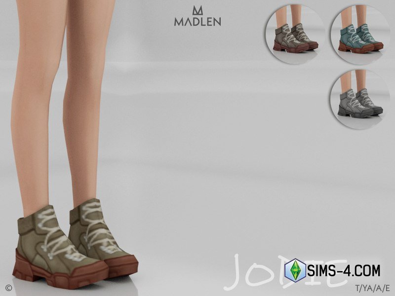Jodie Boots - мод на обувь в Симс 4