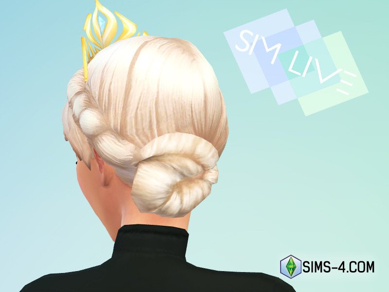 Скачать мод на прическу с короной для Sims 4
