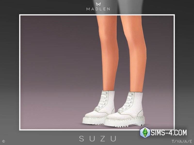 Скачать мод на женскую обувь ботинки Suzu для Симс 4