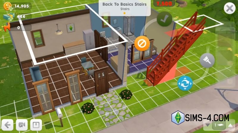 Скачать Симс Мобайл 2.0.0 Крыша едет - как построить многоэтажный дом, как разместить лестницу в доме, как подняться на второй этаж
