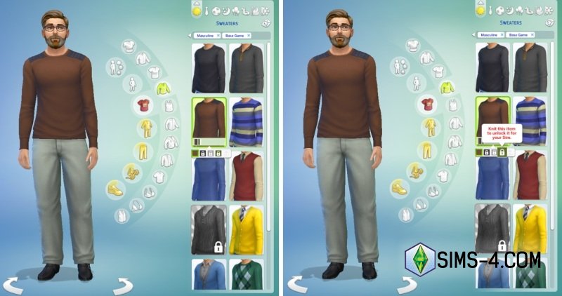 Детальный обзор каталога Sims 4 Нарядные нитки | Подробно о вязании в Симс 4