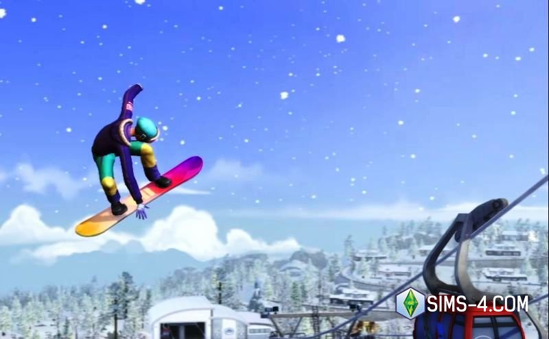 Скачать новое дополнение для зимнего отпуска в The Sims 4 Снежные просторы от 13.11.2020