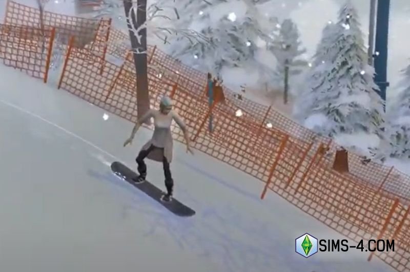 Подробный обзор The Sims 4 Expansion of Snow: New Kas, Woohoo Place, Build Mode, Snowboarding and Ski Skills