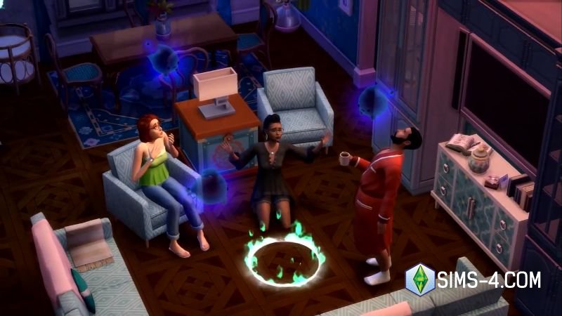 Скачать каталог Sims 4 Паранормальное: призраки в Симс 4, карьера охотник на привидения
