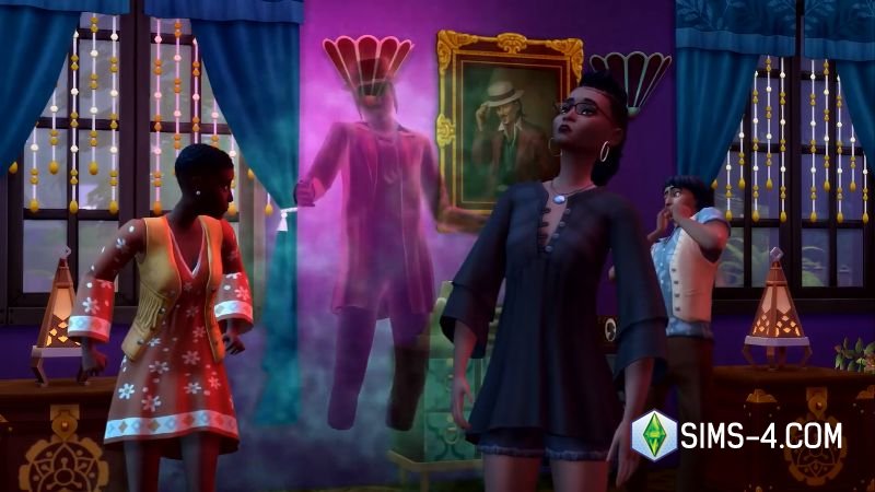 Скачать каталог Sims 4 Паранормальное: призраки в Симс 4, карьера охотник на привидения