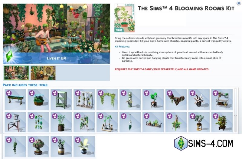 Balíček New Sims 4 - Pokojové rostliny: co je zahrnuto, datum vydání, jak stáhnout