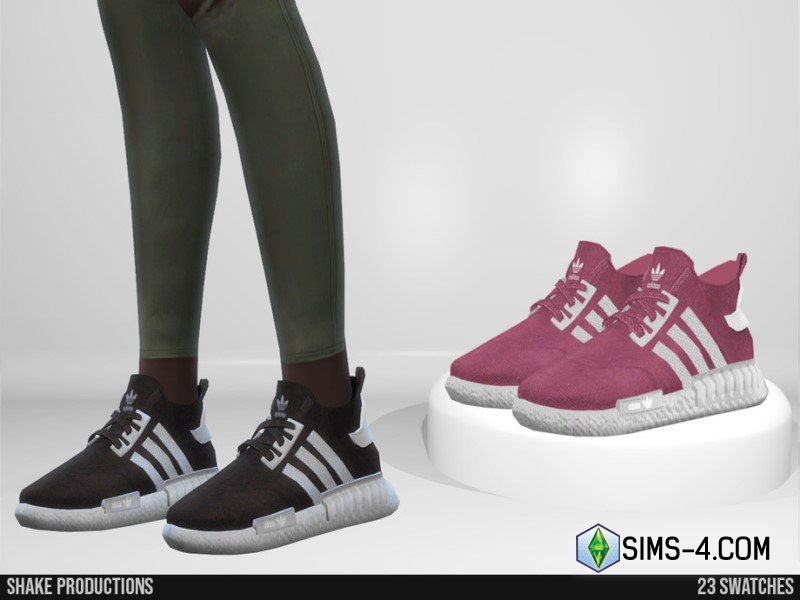 Скачать бесплатно мод на красивые высокие женские кроссовки Adidas для Симс 4
